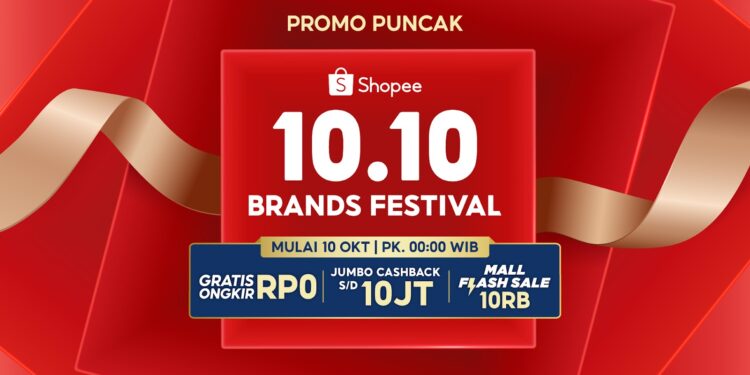 Satu Hari Penuh Kemeriahan dan Penawaran Spesial di Puncak Kampanye Shopee 10.10 Brands Festival