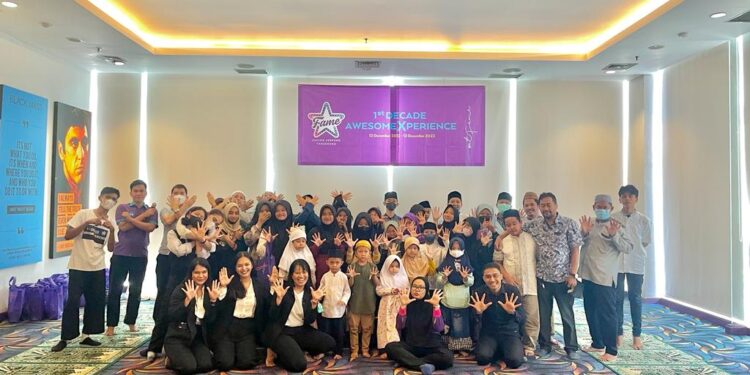 Peringati 1 Dekade Fame Hotel, Panti Asuhan Maktabul Aitam Gelar Doa Bersama