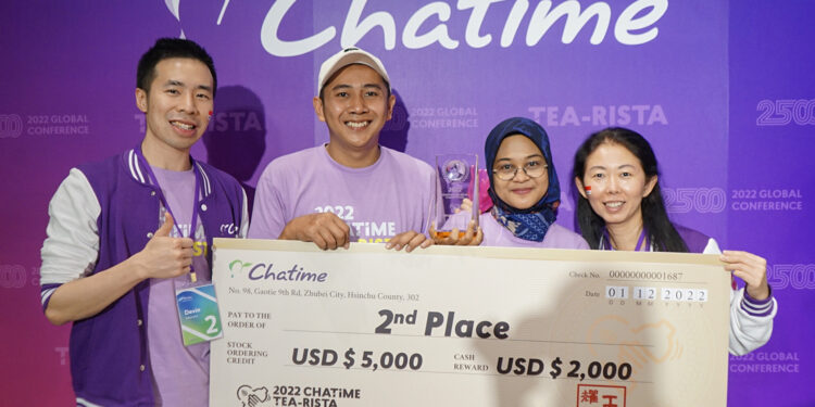 Gelaran 2022 Chatime Global Tea-rista di Taiwan, Chatime Indonesia Raih Juara Kedua