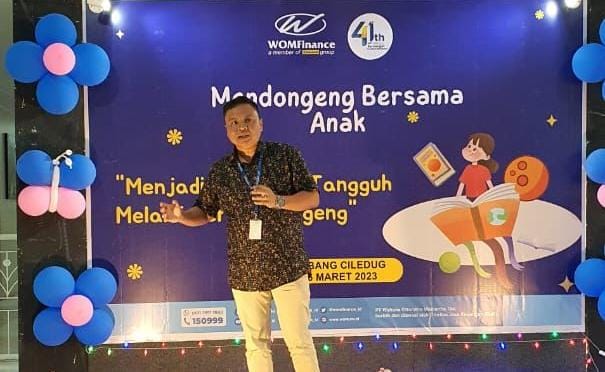 HUT ke-41, WOM Finance Hibur Anak-Anak dengan Mendongeng Bersama