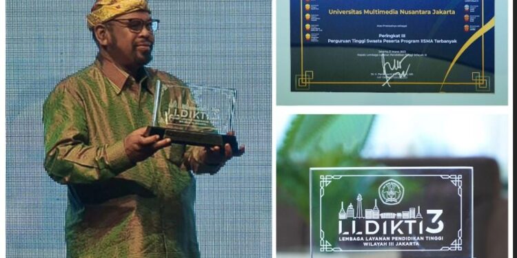 UMN Raih 5 Penghargaan di Rakorda LLDikti III 2023