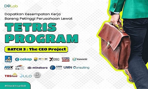 DQLab Hadir Berikan Kesempatan Bekerja Bersama Petinggi Perusahaan Melalui Tetris Program Batch 3 : The CEO Project