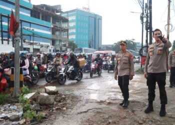 Pastikan Arus Mudik Lebaran 2023 Tertib Dan Lancar, Kapolres Tangsel Tinjau Arus Lalu Lintas Pos Pam Bitung