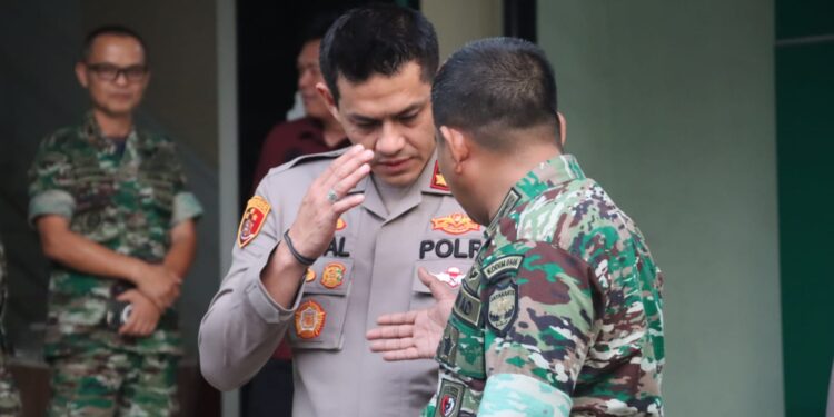 Pererat Sinergitas TNI – Polri, Polres Tangsel Berkunjung Ke Kodim 0506/Tangerang
