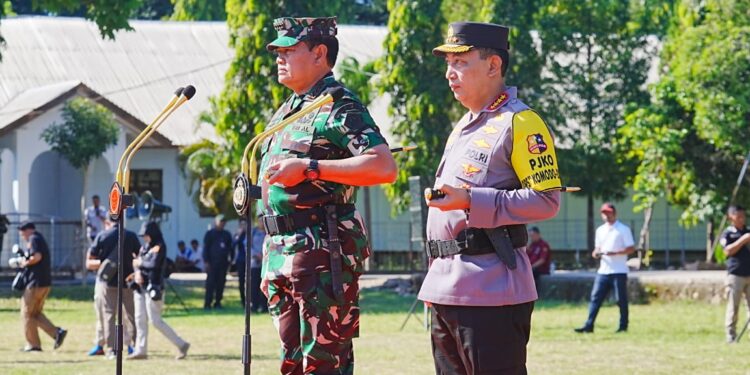 Apel Gelar Pasukan, Kapolri dan Panglima Tegaskan TNI-Polri Bersinergi dan Solid Amankan KTT ASEAN
