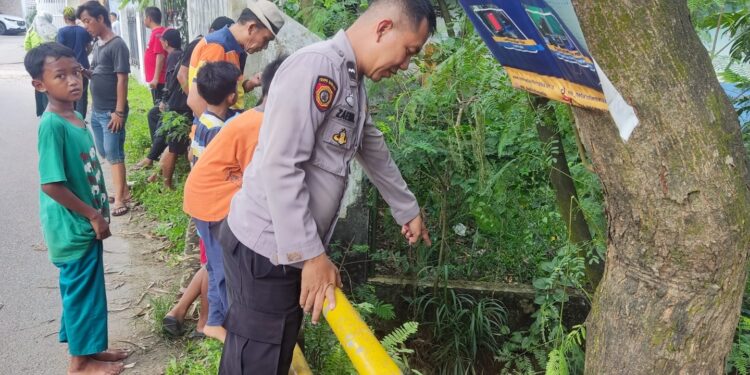 Unit Reskrim Polsek Pondok Aren Selidiki kasus Penemuan Jasad Bayi di Kali Pondok Karya