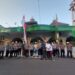 Ditbimmas Polda Metro Jaya Giat Suling dan serahkan 100 Paket Sembako di mesjid Jami Al barokah.