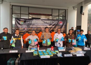 Sat Narkoba Polres Tangsel Ungkap Kasus Narkotika Senilai 10 Miliar