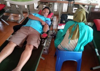 Digelar Perdana, Baksos Donor Darah RW 05 Komplek Astek Dapatkan 13 Kantong Darah