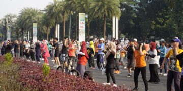 Keseruan Car Free Day Sehat bersama Hotel Santika Premiere Bintaro