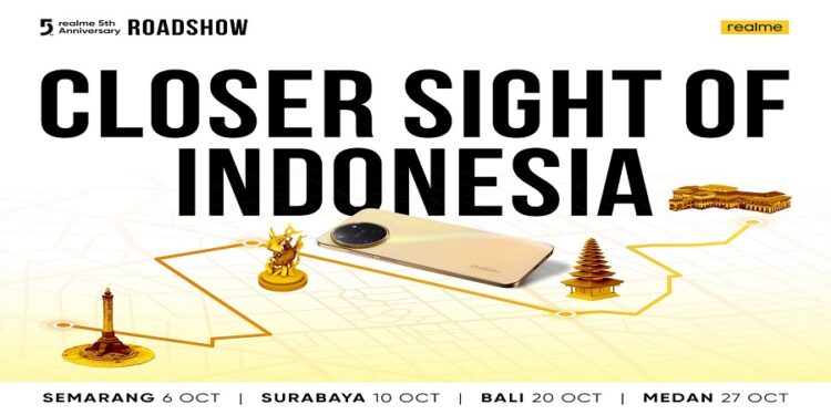 Kunjungi Empat Kota Besar di Indonesia, realme Gelar realme 5th Anniversary Roadshow