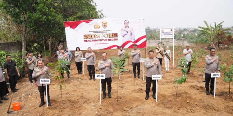 SSDM Polri Gelar Bakti Sosial, Bakti Kesehatan, Tanam Pohon dan Akan Bangun Sekolah SMA Taruna Bhayangkara di Gunung Sindur, Bogor