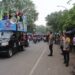 Polres Tangsel Kawal Ribuan Massa Buruh Menuju KP3B Prov. Banten di Kolong Tol Bitung