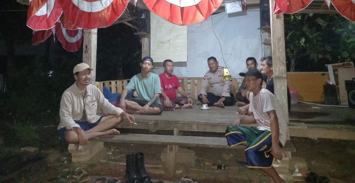 Cooling System, Bhabinkamtibmas Aiptu Sakbani Sambangi Pos Kamling