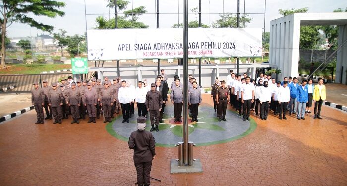 Kejari Tangsel Gelar Apel Siaga Adhyaksa Jaga Pemilu 2024