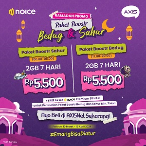 Promo Ramadan dan Lebaran Banjir Promo Menarik XL Axiata di Aplikasi MyXL dan AXISnet