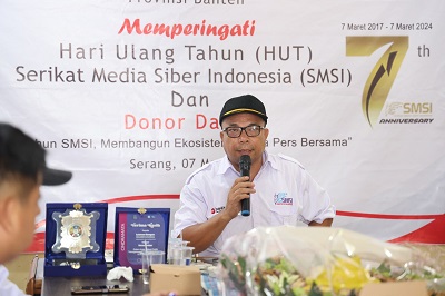 HUT Ke-7 Tahun, SMSI Provinsi Banten Gelar Donor Darah