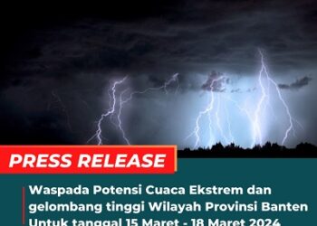 BBMKG Himbau Masyarakat Waspada  Cuaca Ekstrem dan Gelombang Tinggi di Banten
