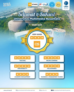 Makin Mendunia, UMN Raih 4 Stars QS Stars University Rating