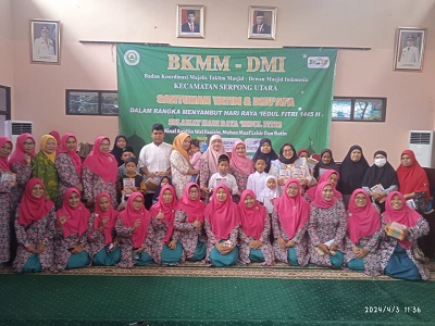 PT. Indah Kiat Berpartisipasi dalam Acara Santunan Yatim dan Dhuafa BKMM DMI Serpong Utara