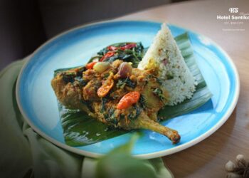 Bebek Tuturuga khas Manado: Kelezatan Gurih Pedas dengan Aroma Kemangi kini Hadir di Santika Premiere ICE-BSD City