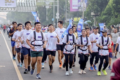 KC BRI Bekasi Siliwangi Ramaikan CFD, Dengan BRImo Mudah dan Serba Bisa