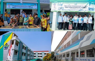 Tingkatkan Infrastruktur Pendidikan Pemkot Tangsel Resmikan Tiga Gedung Baru Sekolah dan Balai Warga