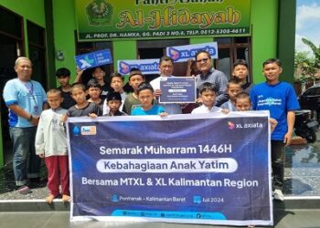 Semarak Muharram 1446H, Karyawan XL Axiata Santuni Anak Yatim di 15 Kota