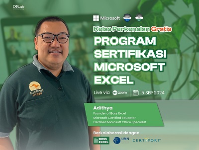 Universitas Multimedia Nusantara dan DQLab Hadirkan Kelas Perkenalan Gratis untuk Program sertifikasi Microsoft Excel