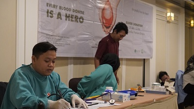 Hotel Santika Premiere Bintaro Gelar kegiatan “ 1 Kantong Darah Berarti untuk Selamatkan Nyawa “ dalam rangka Peringatan Hari Kemerdekaan Indonesia