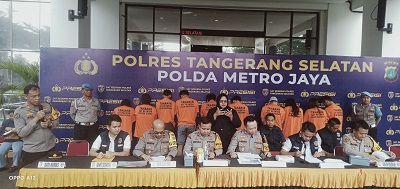 Polres Tangerang Selatan, Rilis Pelaku Pencurian Sepeda Motor Diantaranya Sepasang Suami Istri