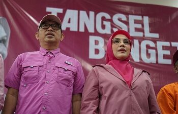 Rama-Shinta Luncurkan Warna Pink dan #TangselBanget di Pilkada Tangsel