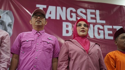 Rama-Shinta Luncurkan Warna Pink dan #TangselBanget di Pilkada Tangsel