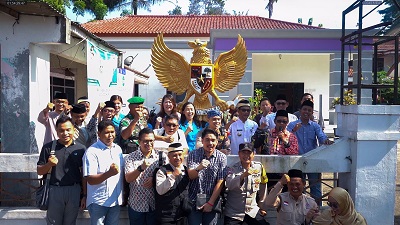 Tugu Garuda Pancasila Sebagai Puncak Rangkaian Program Kampung Moderasi Beragama