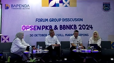 Bapenda Tangsel Bahas Persiapan Implementasi UU HKPD 2025 Gelar FGD Opsen PKB dan BBN-KB