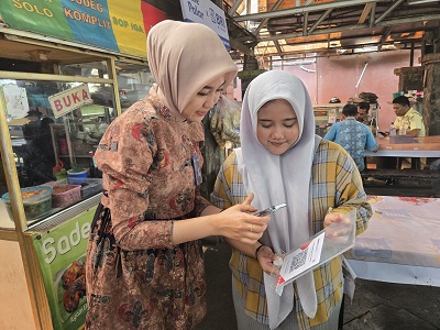 BRI BO Cibubur Kenalkan Transaksi QRIS melalui BRImo