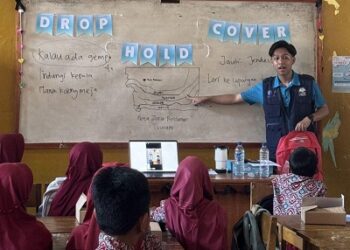 Acara Sobat Siaga Tsunami Berikan Edukasi Mitigasi Bencana Bagi Siswa Kelas 4 dan 5 di SDN 3 Situregen