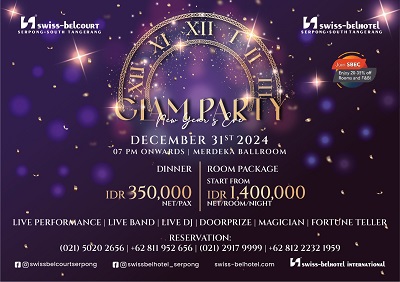 Swiss-Belhotel Serpong dan Swiss-Belcourt Serpong Sambut Tahun Baru dengan “1920’s Glam”