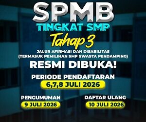 Catat! SPMB Tahap III SMP Negeri Tangsel Resmi Dibuka untuk Jalur Afirmasi, Disabilitas hingga Pemilihan Swasta Pendamping