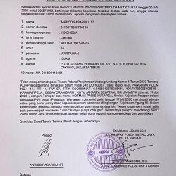 Polda Metro Jaya Benarkan Terima Laporan PWI terhadap H