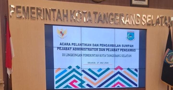 Pemkot Tangerang Selatan Lakukan Penyegaran Jabatan, Sejumlah Pejabat dan Camat Resmi Dapat Amanah Baru