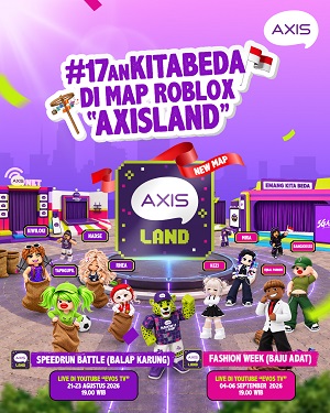 Rayakan Kemerdekaan dengan Cara Berbeda AXIS Ajak Anak Muda Mabar dan Ikut Lomba 17-an di AXISLAND Roblox